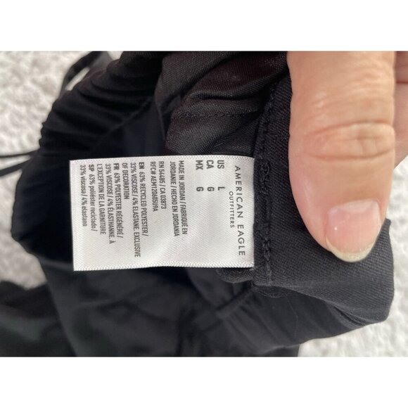 Women’s AE Low-Rise Pull-On Poppy Trouser XL Black NWT - Picture 8 of 8